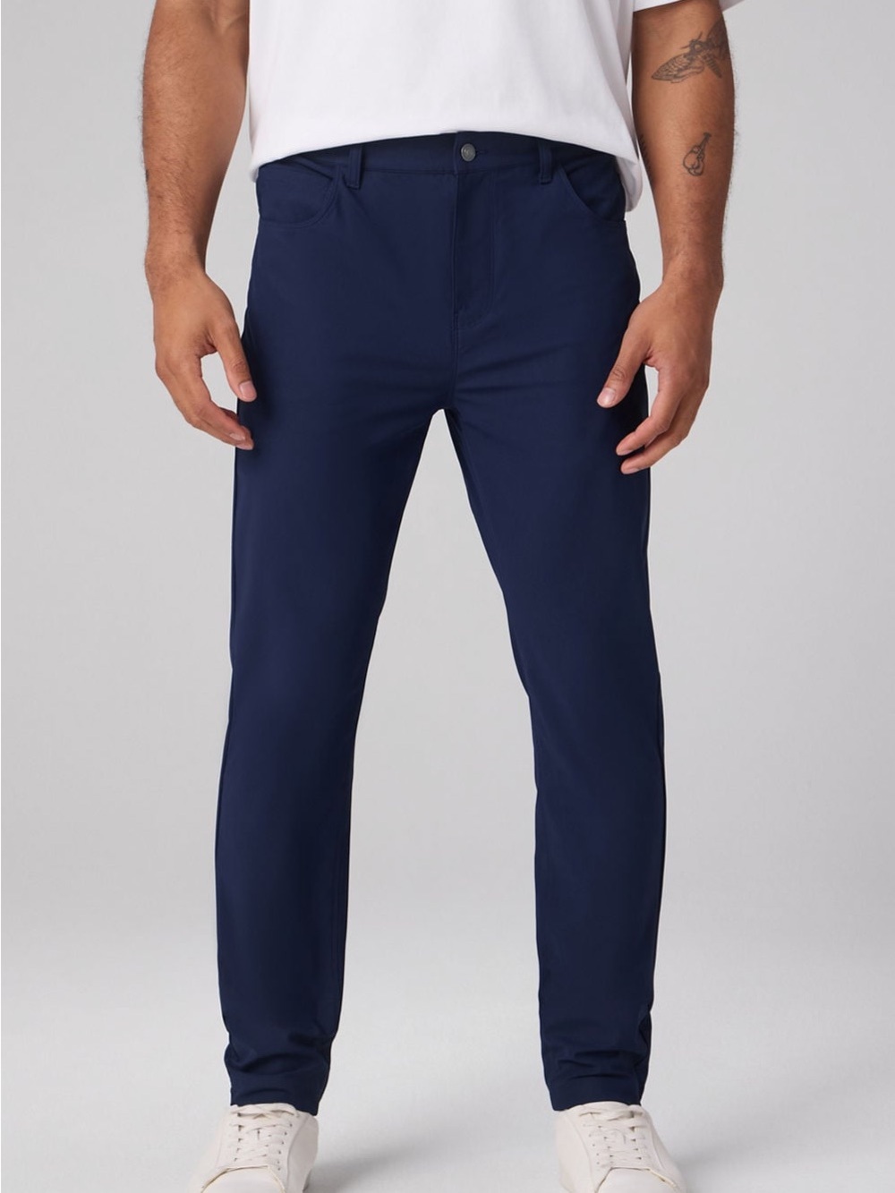 Fabletics The Don 5 Pocket Pant Men’s 31x30 Navy Slim Fit Performance Stretch